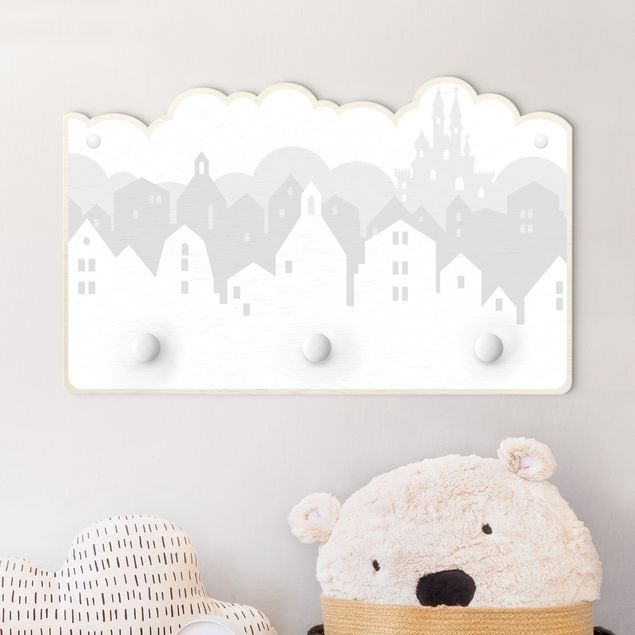 decoração quarto bebé Cloud Castle In Grey