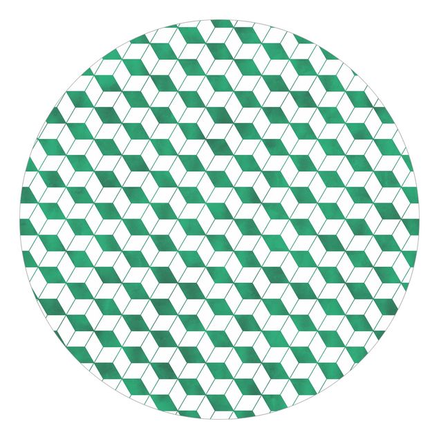 Papel de parede padrões Cube Pattern In 3D