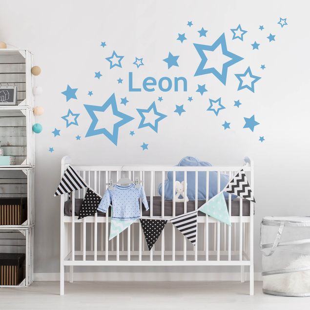 decoração para quartos infantis Stars With Customised Name