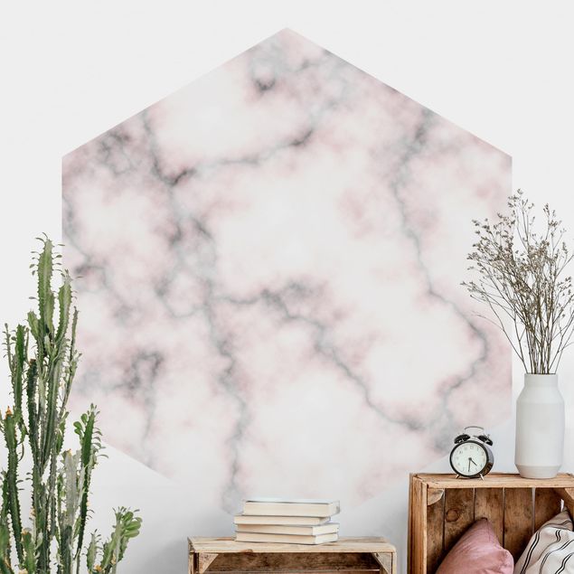 papel de parede efeito marmore Delicate Marble Look