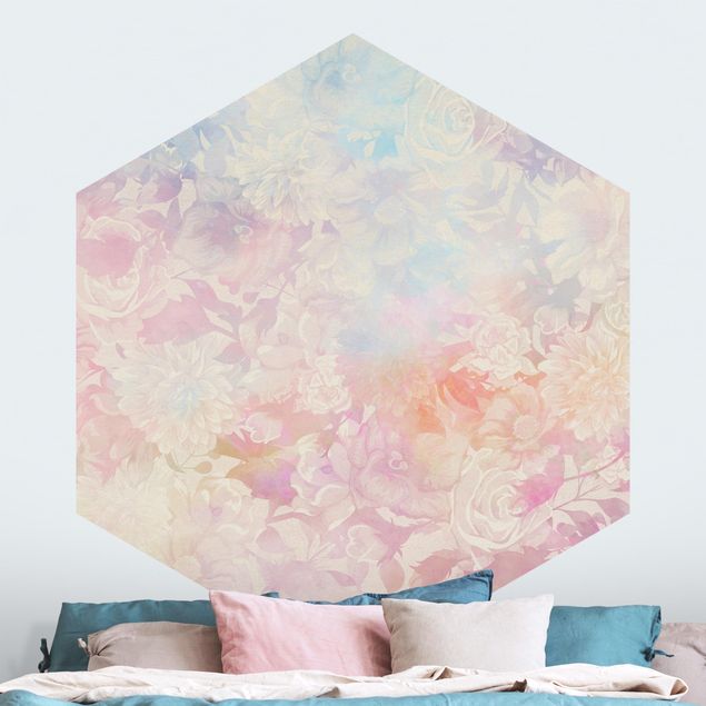 papel de paredes rosas Delicate Blossom Dream In Pastel