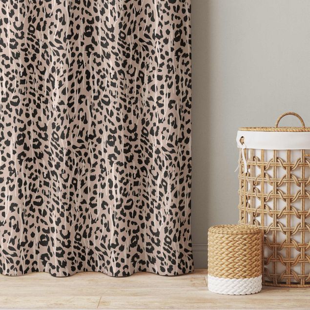 cortinas opacas Zebra Leopard Pattern