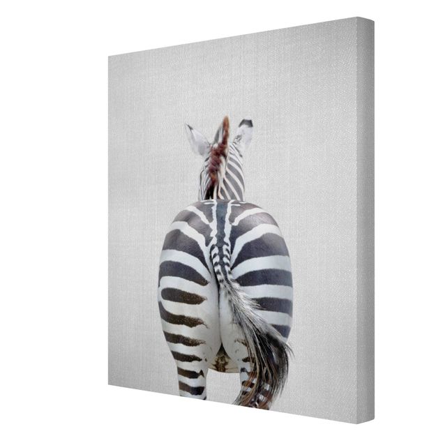 quadros modernos para quarto de casal Zebra From Behind